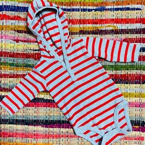 Carter’s 3M Stripped Thermal with Hoodie Onesie